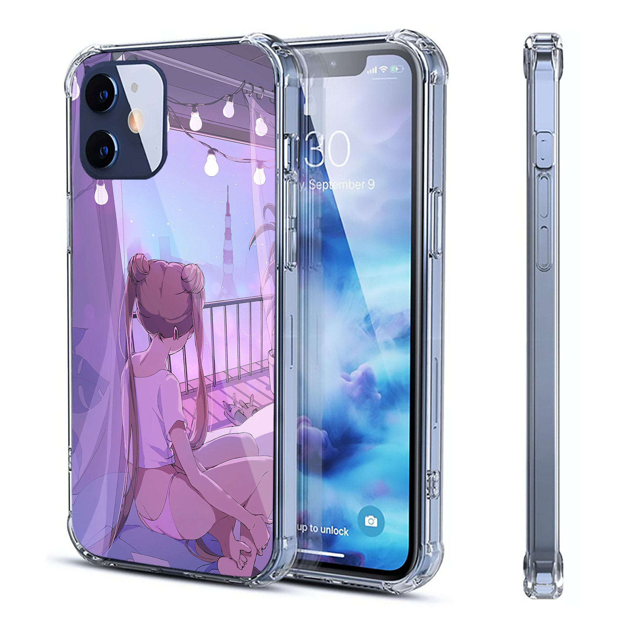 （画像用） 美少女戦士セーラームーン Sailor Moon 【iPhone 12シリーズ対応】透明スマホケース（クリアソフトケース）